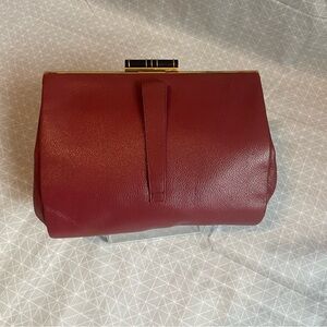 Tiffany & Co. Vintage Leather Frame Clutch Art Deco Clasp